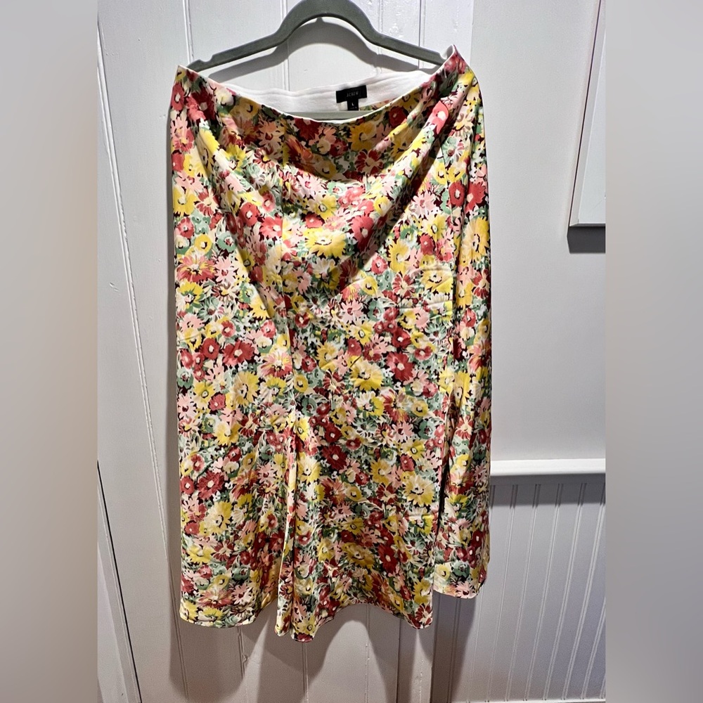 J.Crew Midi floral skirt